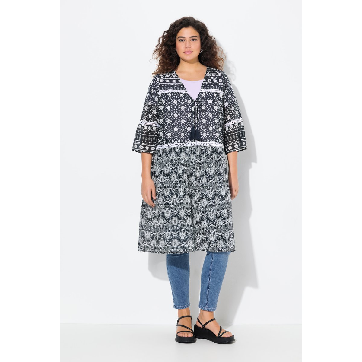 Veste longue marine, ULLA POPKEN
