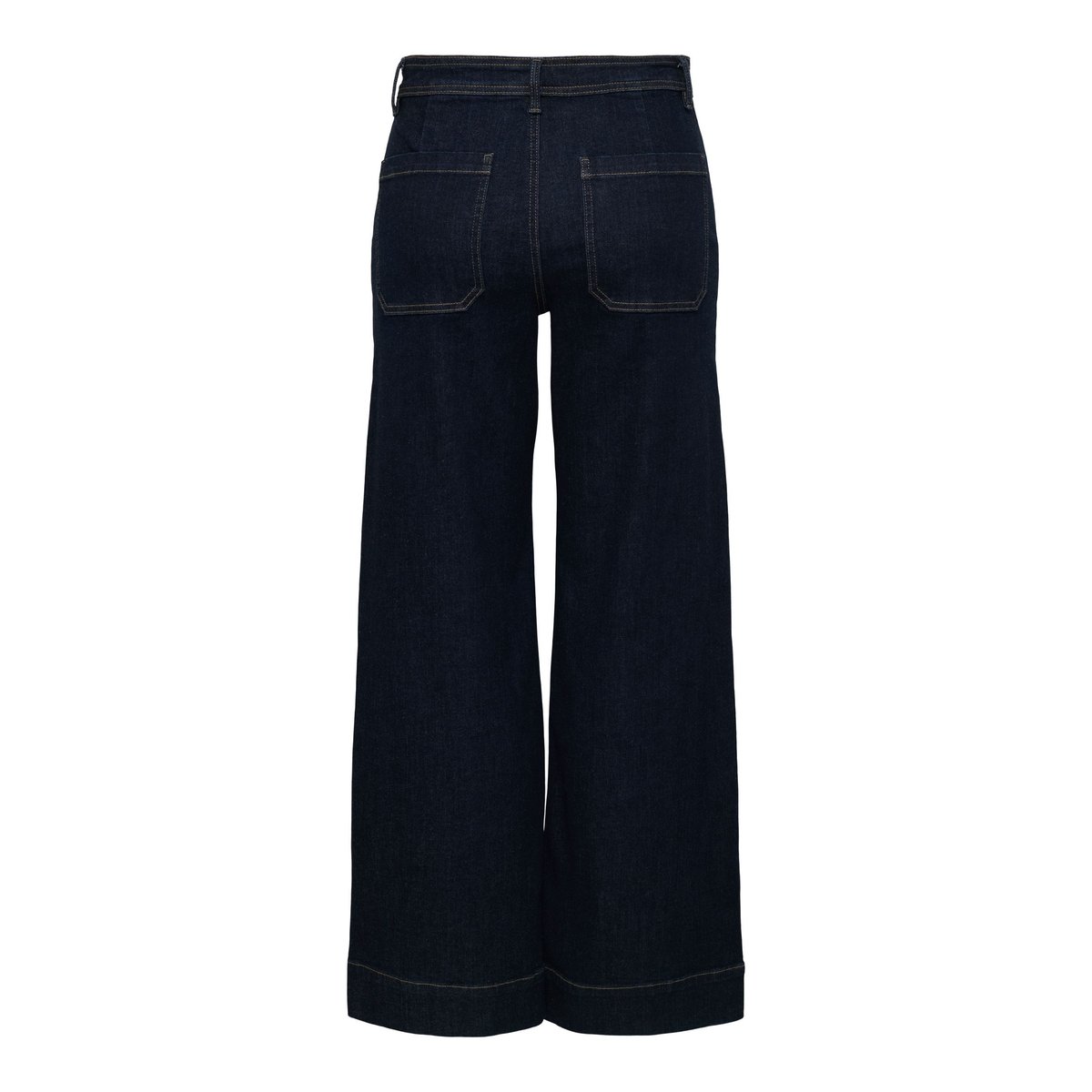 Jean À Jambe Large dark blue denim, ONLY