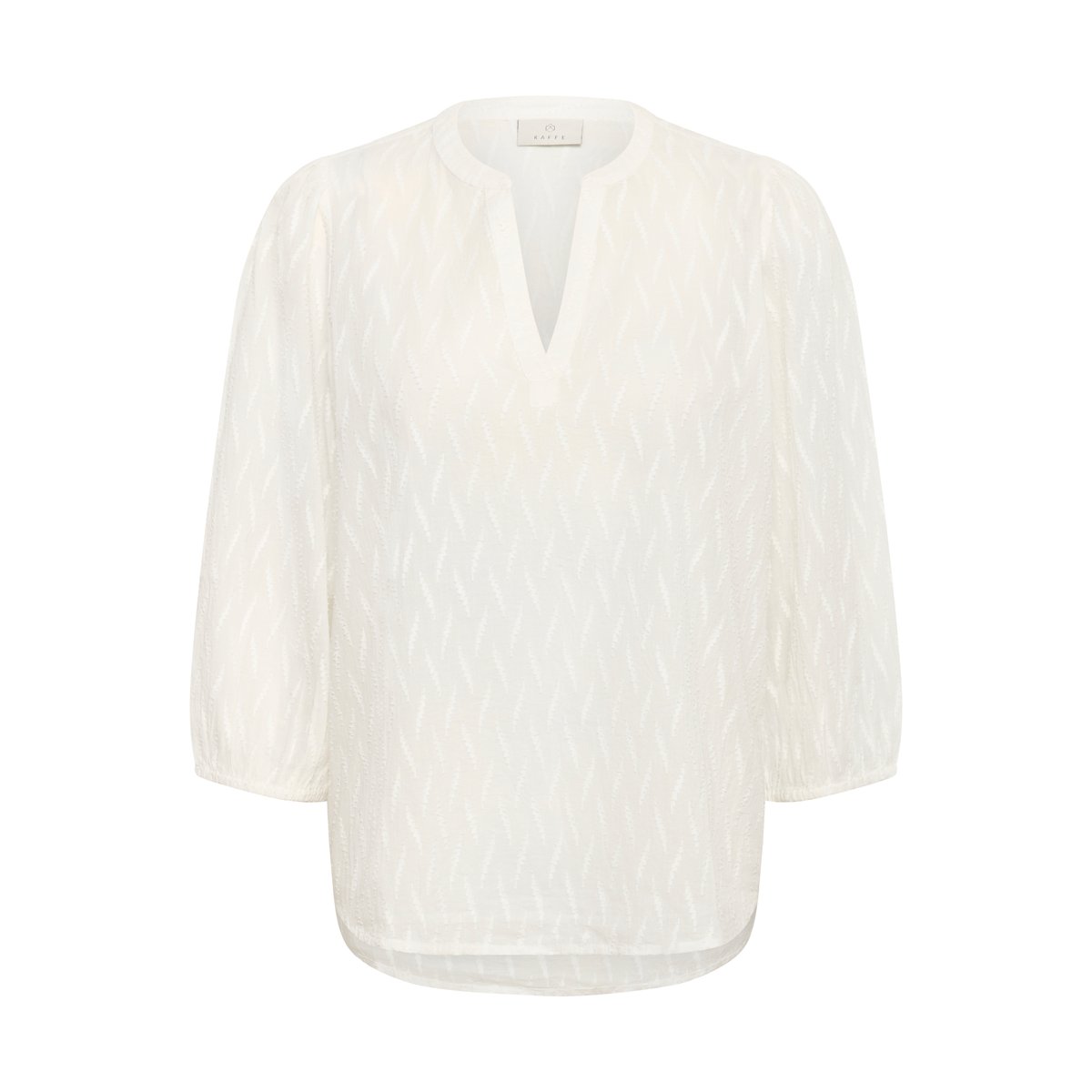 Blouse à manches courtes blanc chalk, KAFFE