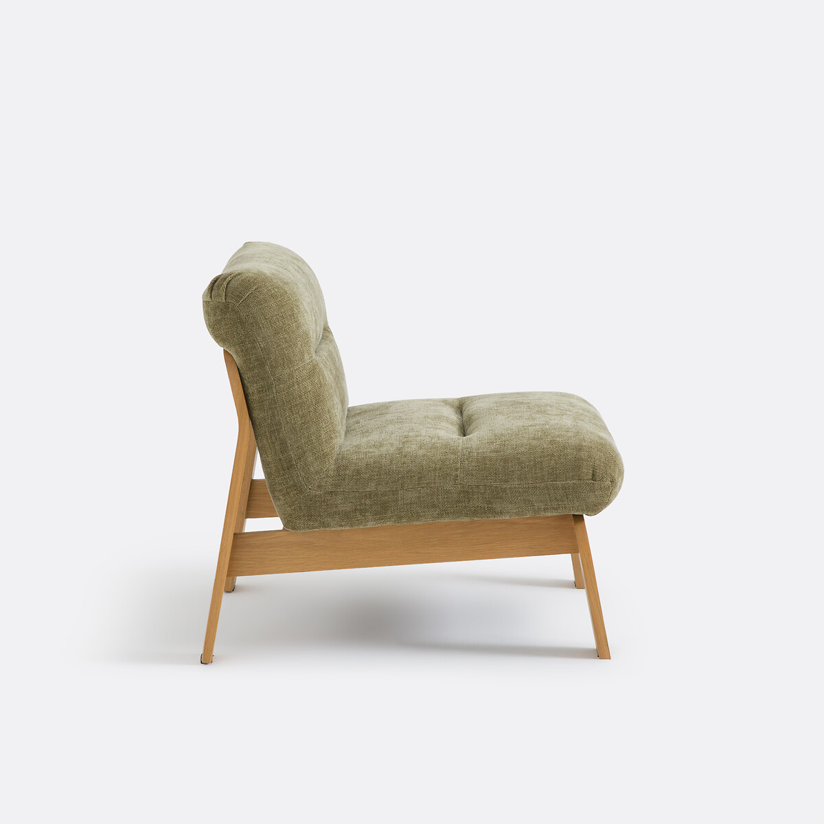 Lage gestoffeerde fauteuil, TALET eik/groen, LA REDOUTE INTERIEURS