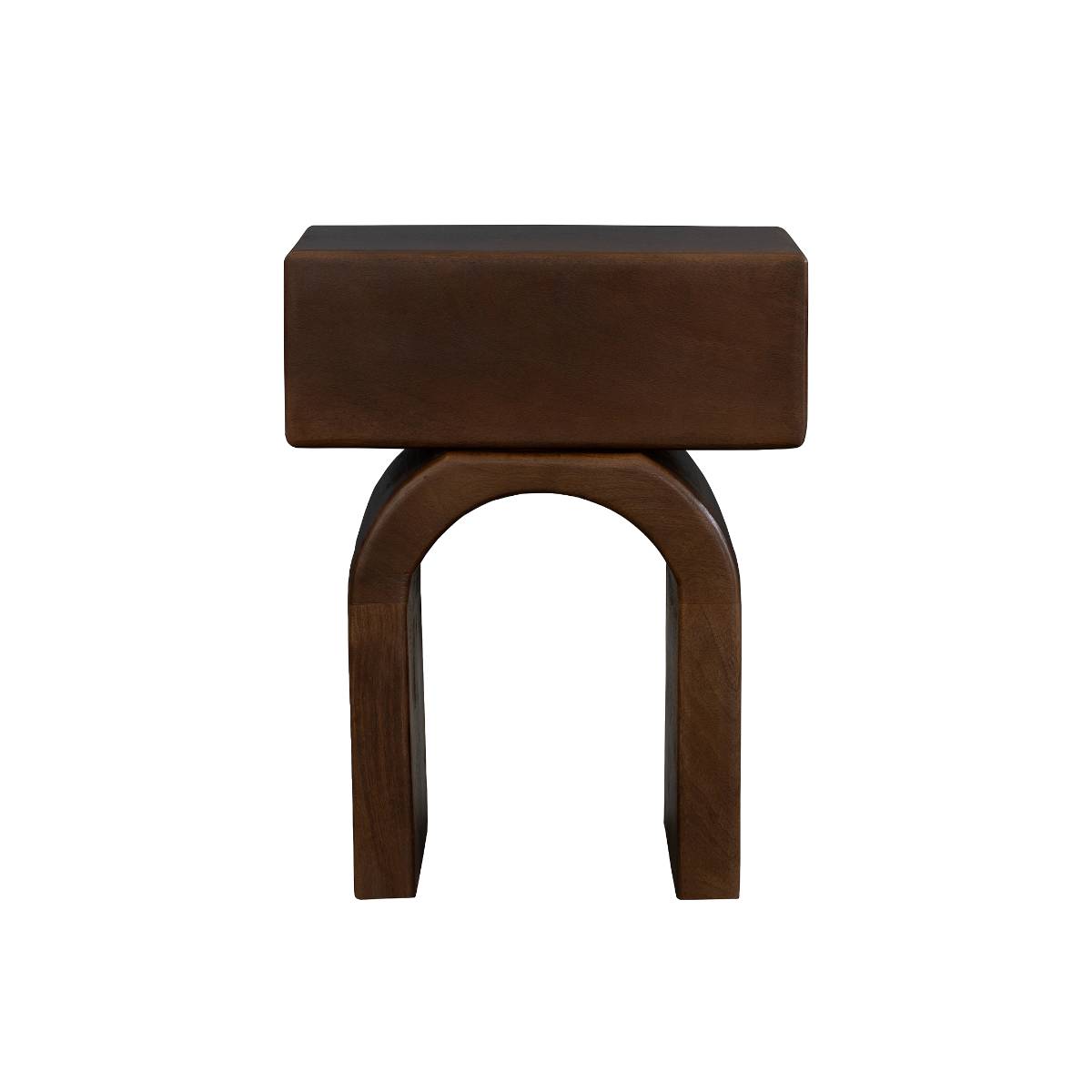 Table de chevet en bois de manguier MAORA bois foncé, MADE IN MEUBLES