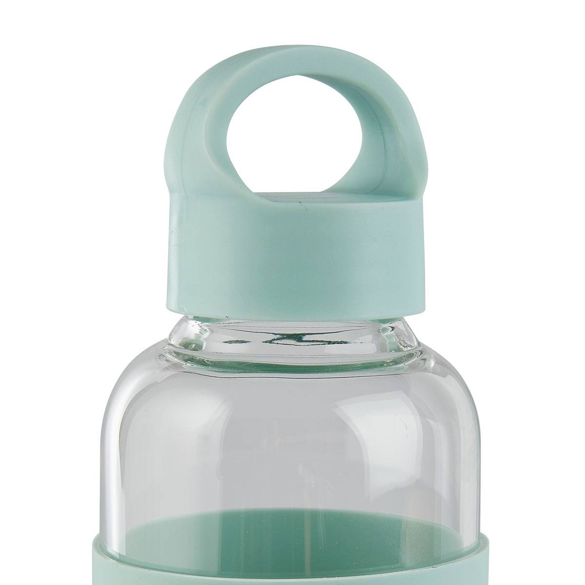 Bouteille réutilisable 0,5L en verre et silicone rose, 5FIVE SIMPLY SMART