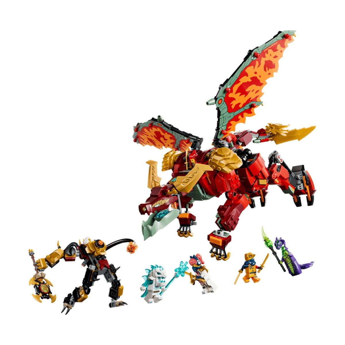 Ninjago Le robot dragon transformable de Braséra multicolore, LEGO