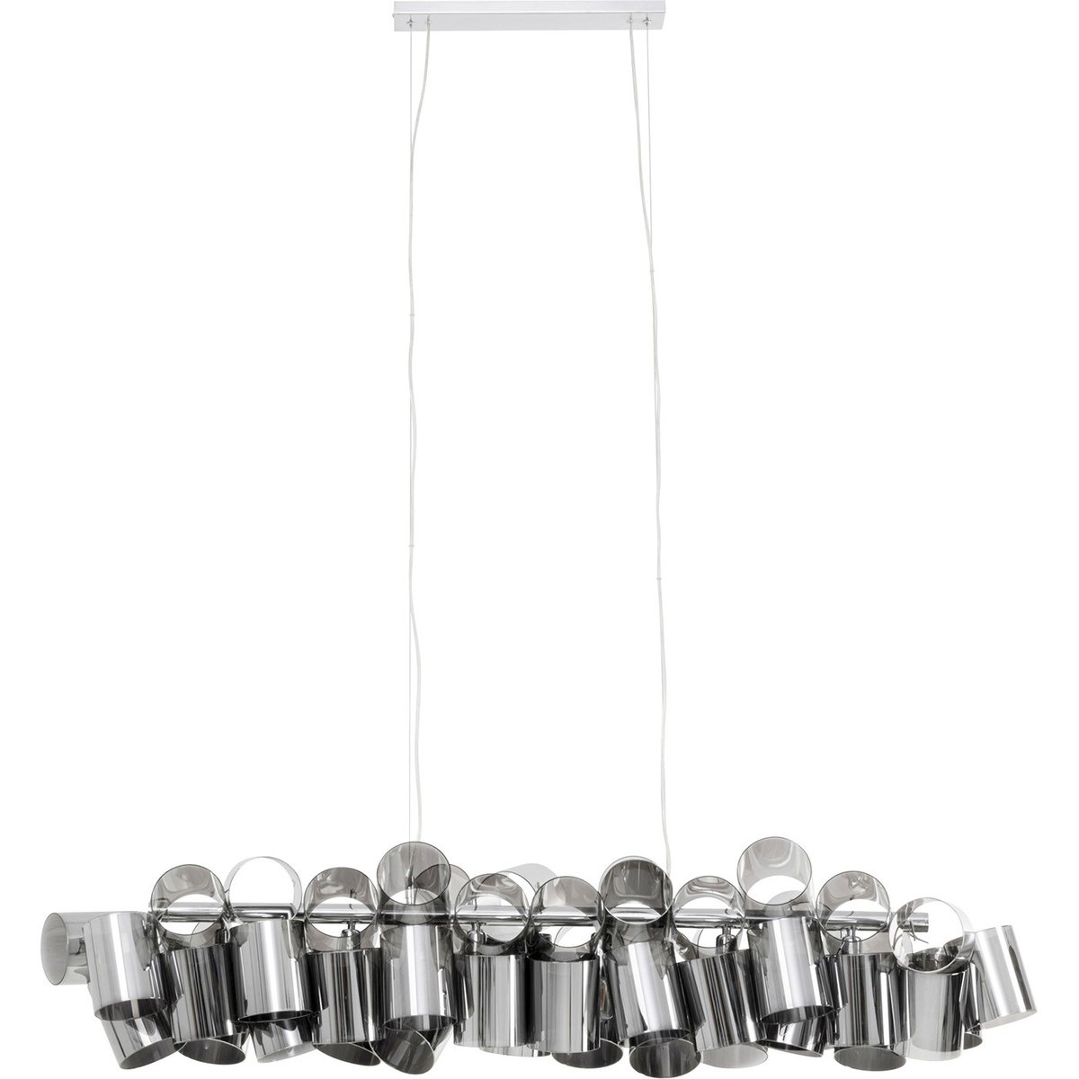 Suspension en verre, TUBES gris, KARE DESIGN