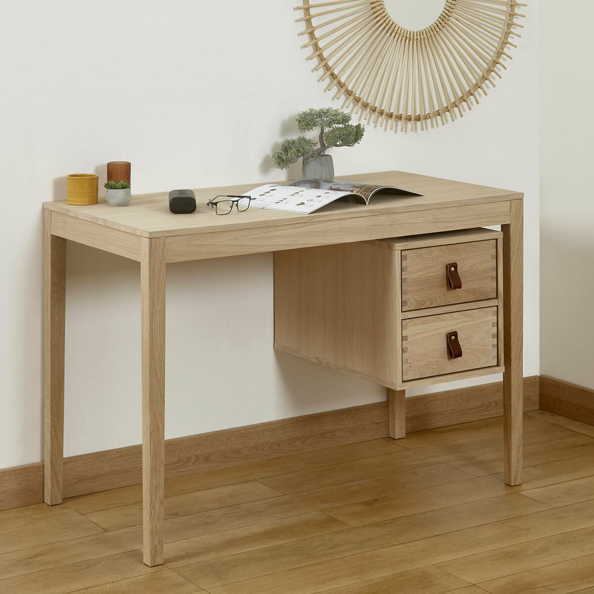 Bureau Bois massif NAMI bois naturel, AKITEN RETAIL
