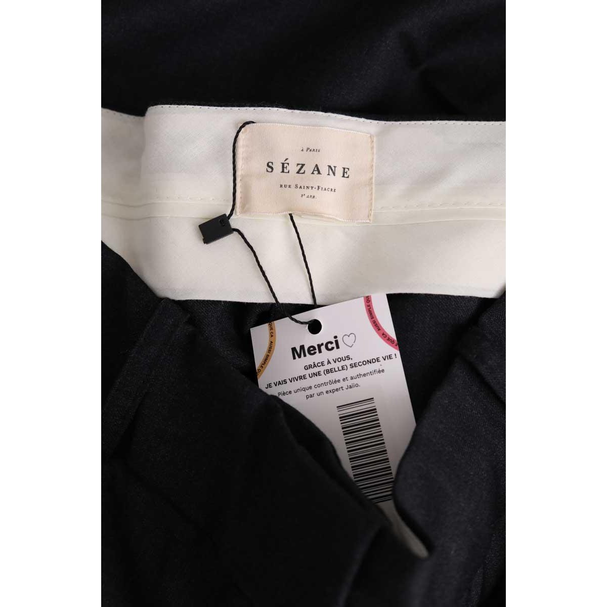 Pantalon droit - Très Bon État gris, SEZANE