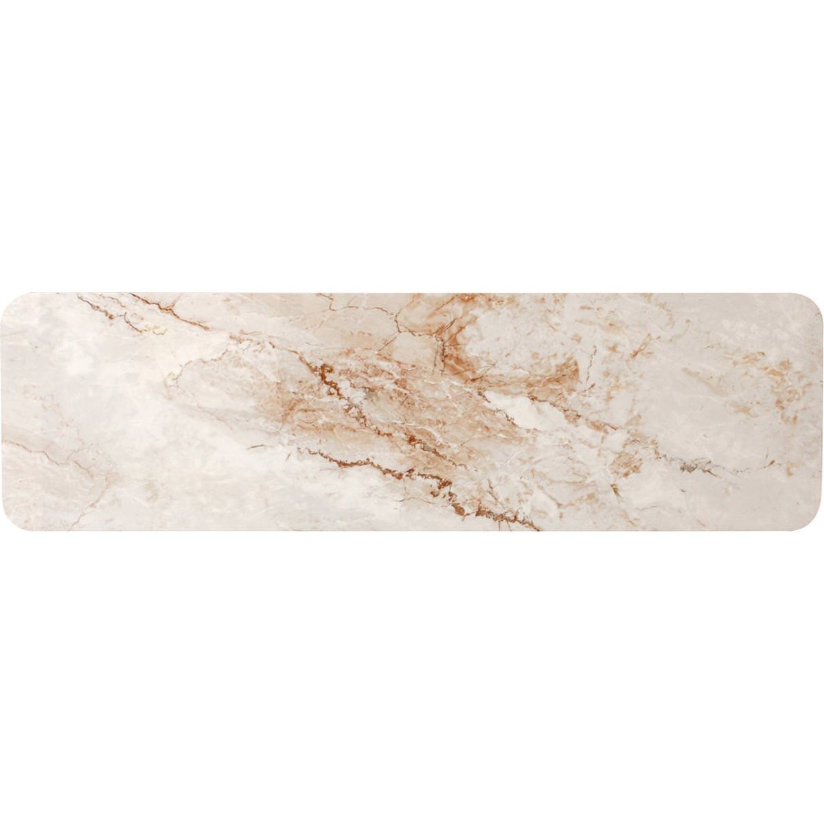 Console contemporaine effet marbre et bois brun et beige effet marbre, RECOLLECTION