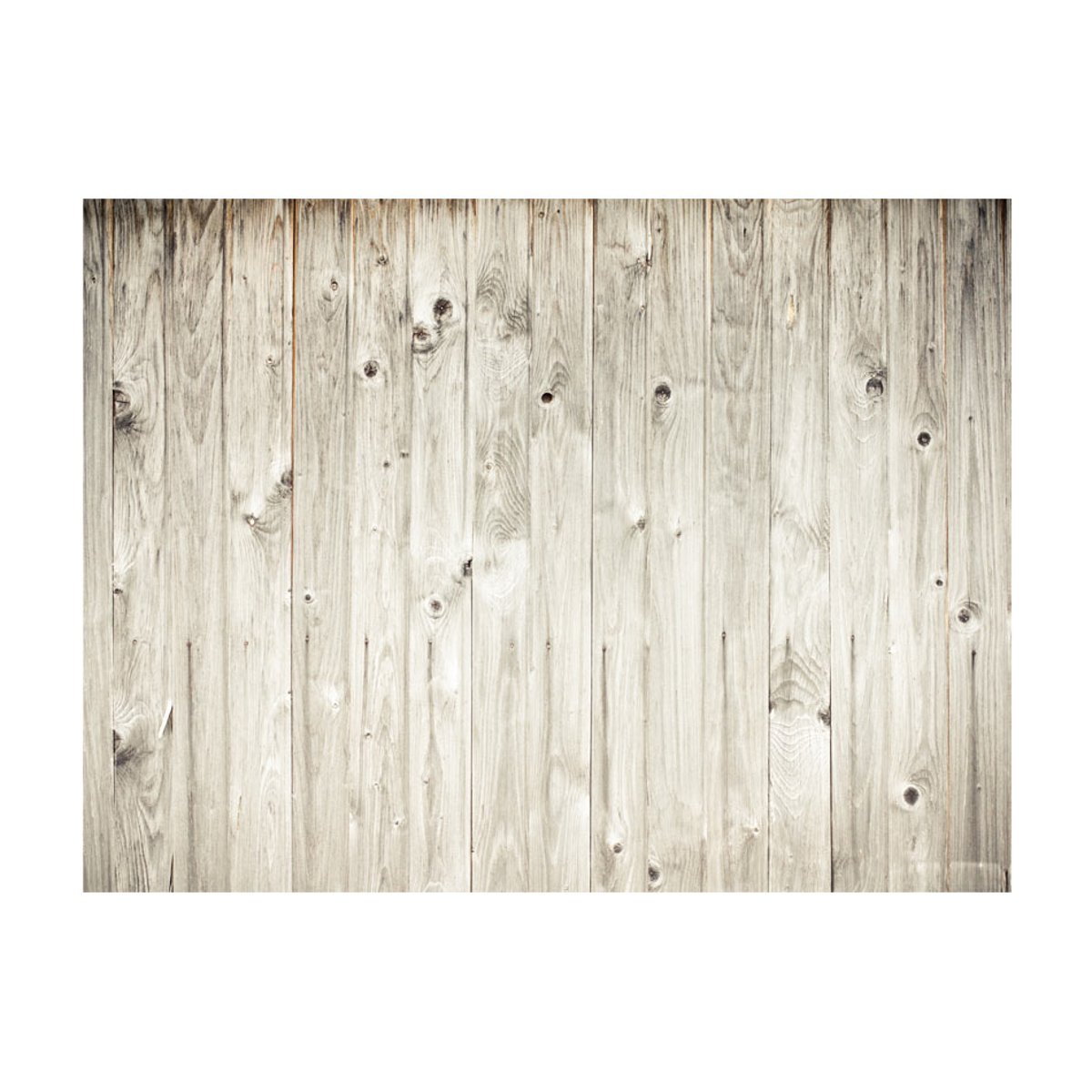 Papier peint intissé panoramique Clôture en bois gris / argent, EDEN