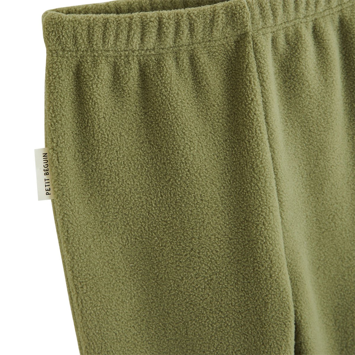 Pyjama enfant 2 pièces en polaire Ginkgo vert, PETIT BEGUIN