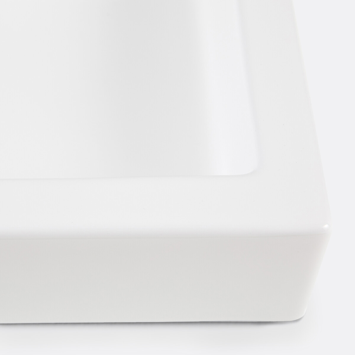 Lavabo rectangular de cerámica Adles blanco, LA REDOUTE INTERIEURS
