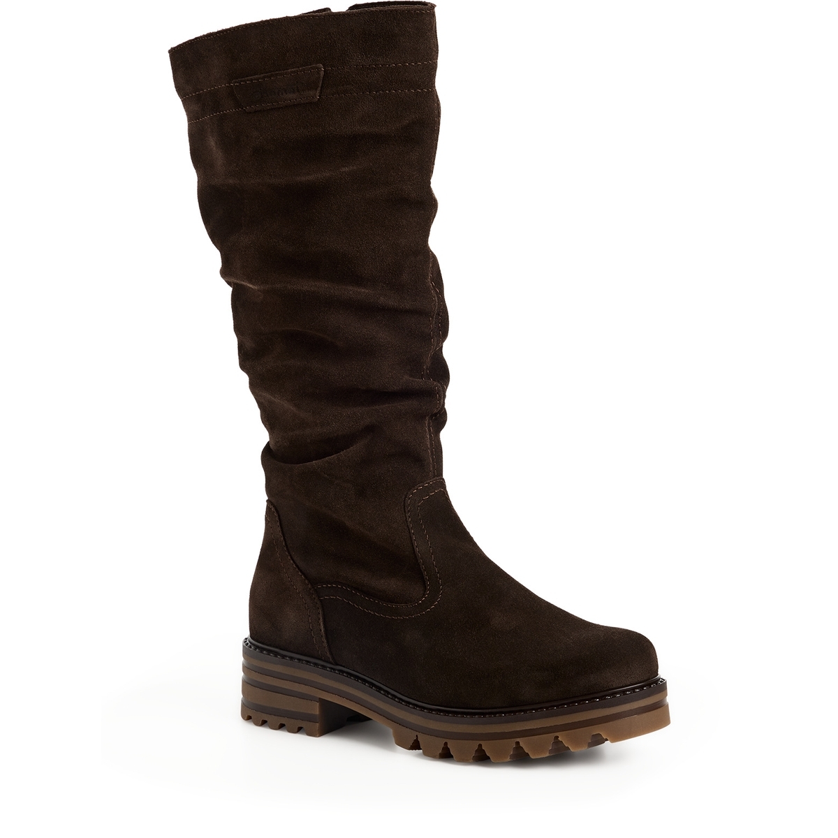 Bottes en cuir marron mocca, TAMARIS