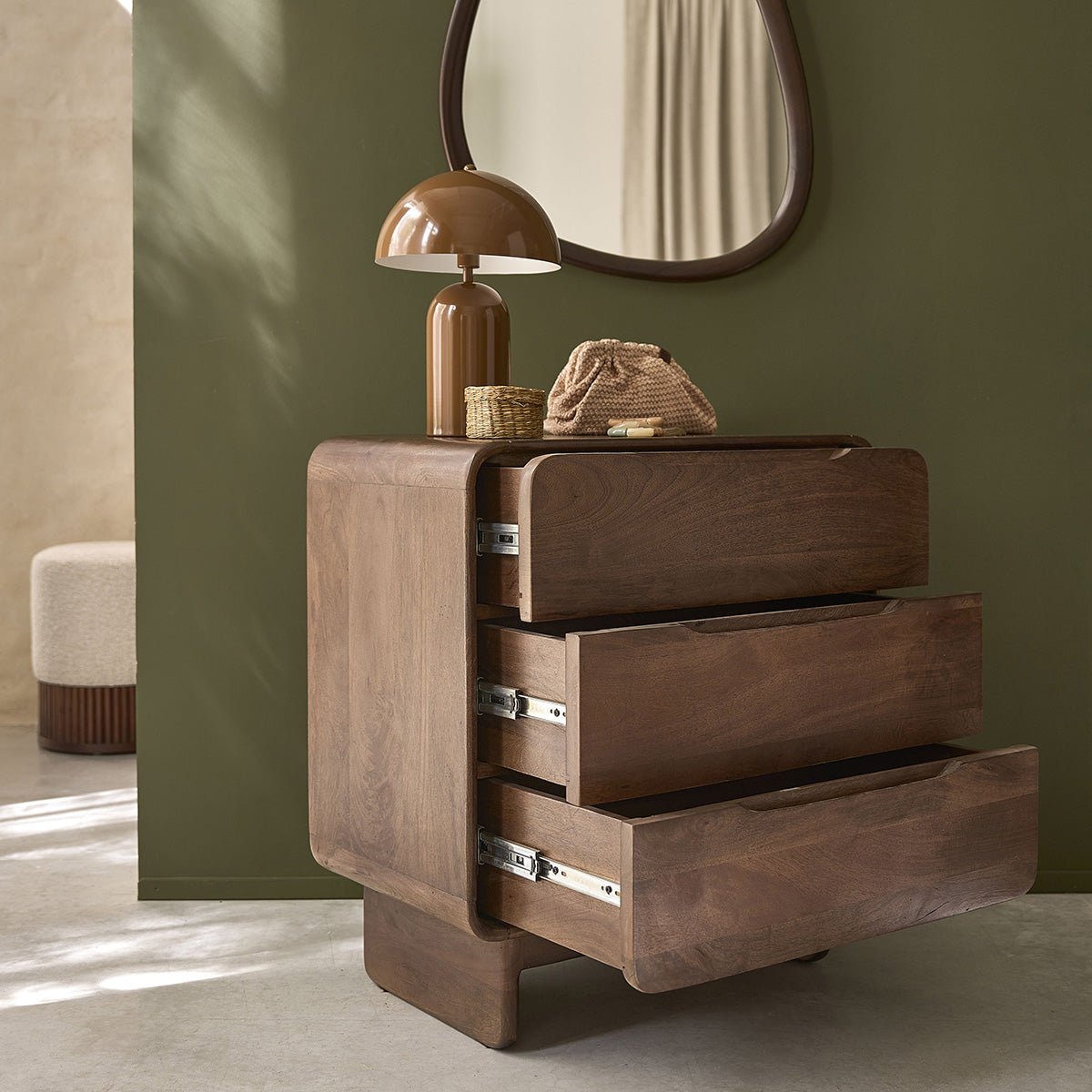 Commode en manguier massif  SOFIA couleur unique, BERAH GETAH
