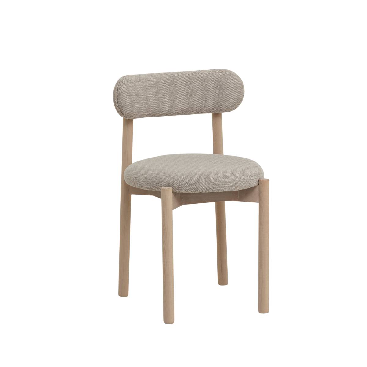 Lot de 2 chaises en bois de hêtre LÉRIDA bois clair, MADE IN MEUBLES
