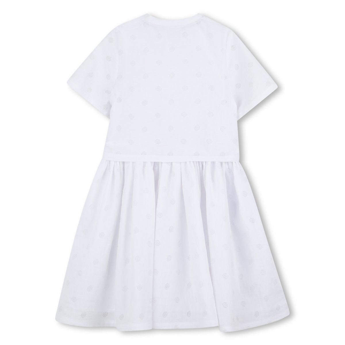 Robe à manches courtes blanc, BOSS KIDSWEAR