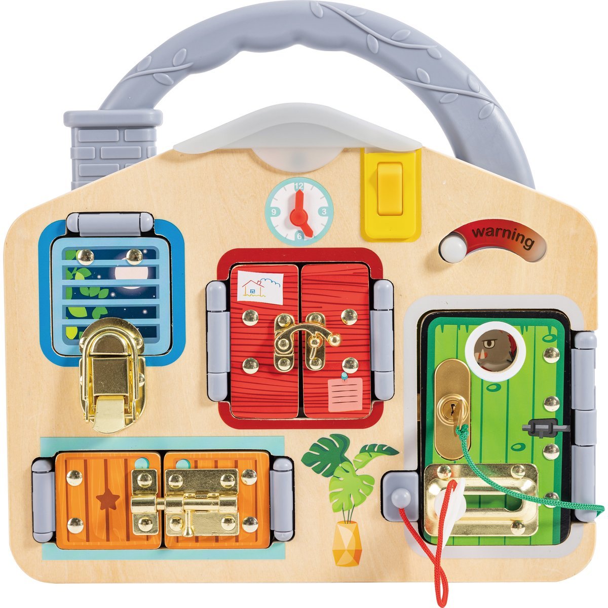 Tableau d'activités multi-fermetures multicolore, HAPE