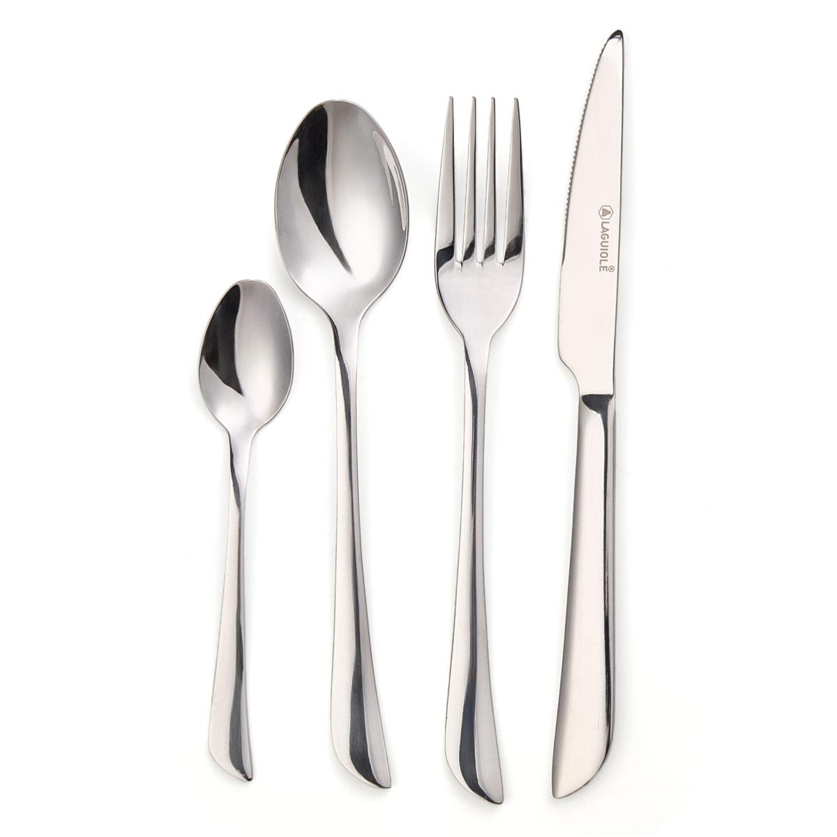 Ménagère 24 pièces - "Théa inox" argent, LAGUIOLE CUISSON