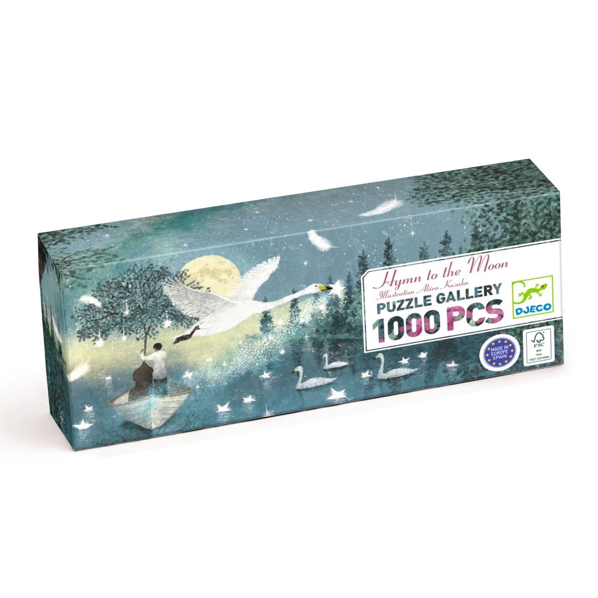Puzzle 1000 pièces peaceful birds gallery couleur unique, DJECO