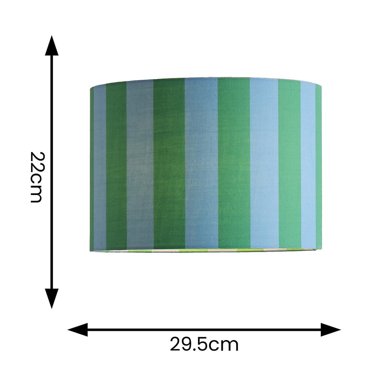 30cm Cory Striped Fabric Drum Shade blue, SO'HOME