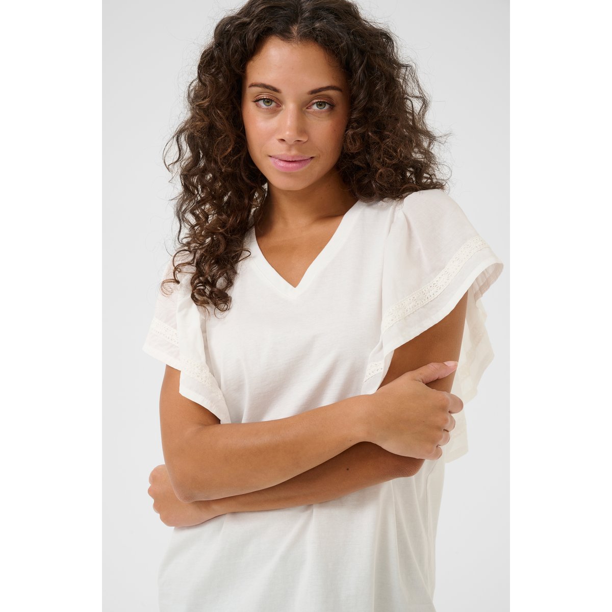 T-shirt blanc spring gardenia, CULTURE