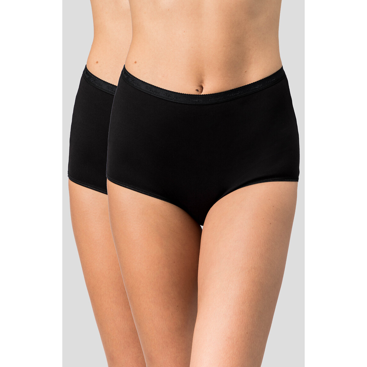Confezione da 3 + 1 gratuito culotte maxi in cotone bio nero + nero + nero + nero, PLAYTEX