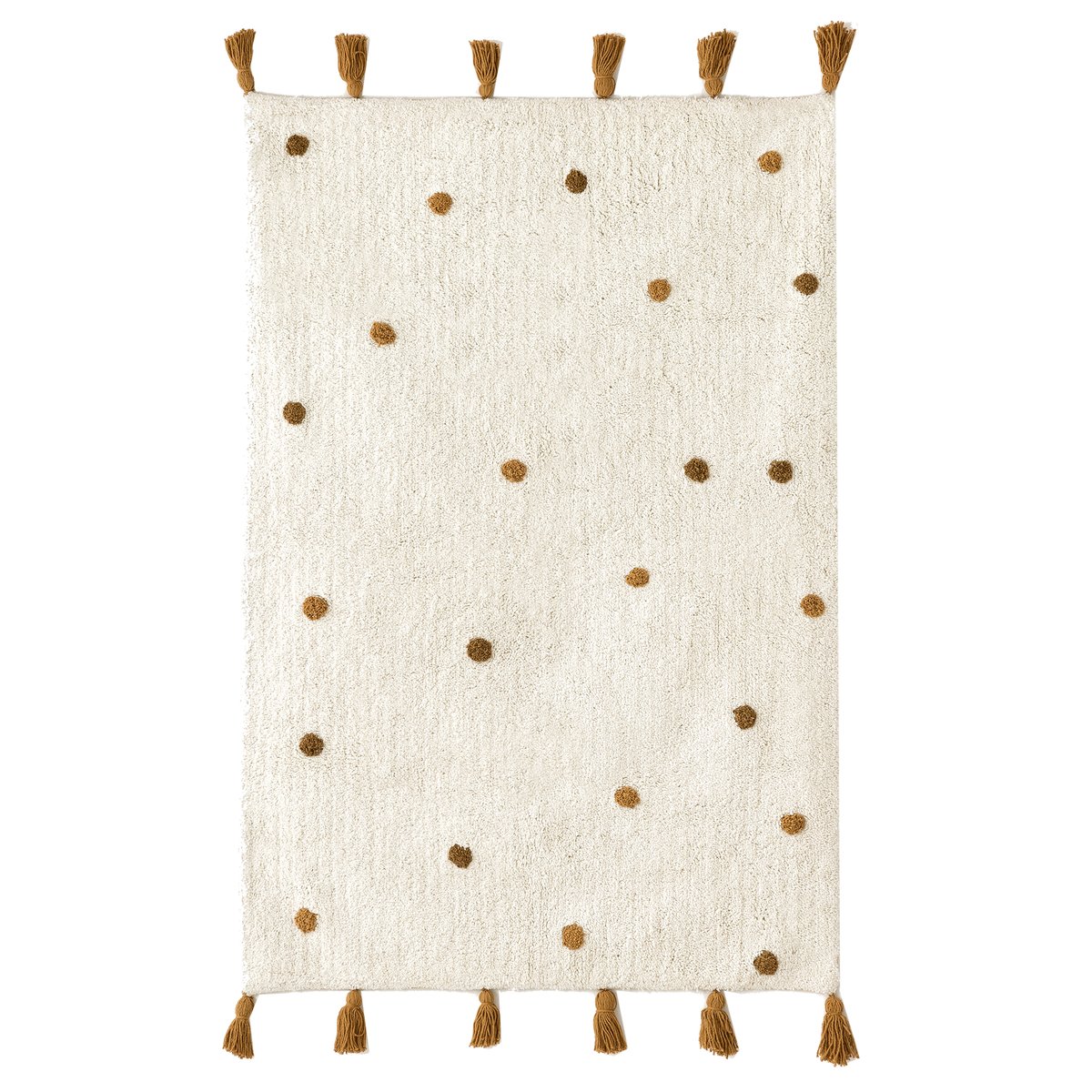 Tapis Textile - LITTLE-DOTS moutarde, KENAY