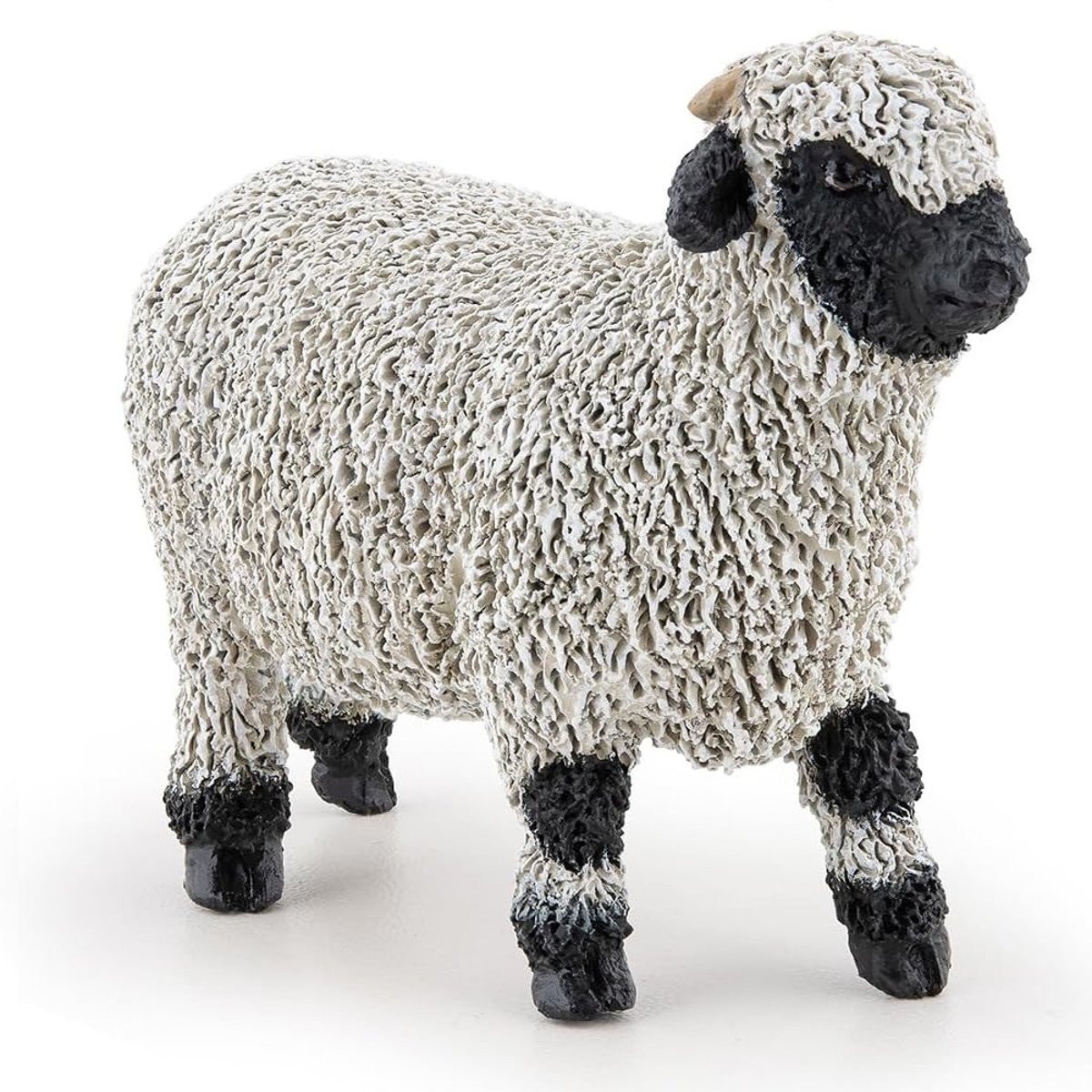 Figurine Mouton nez noir du Valais noir, PAPO