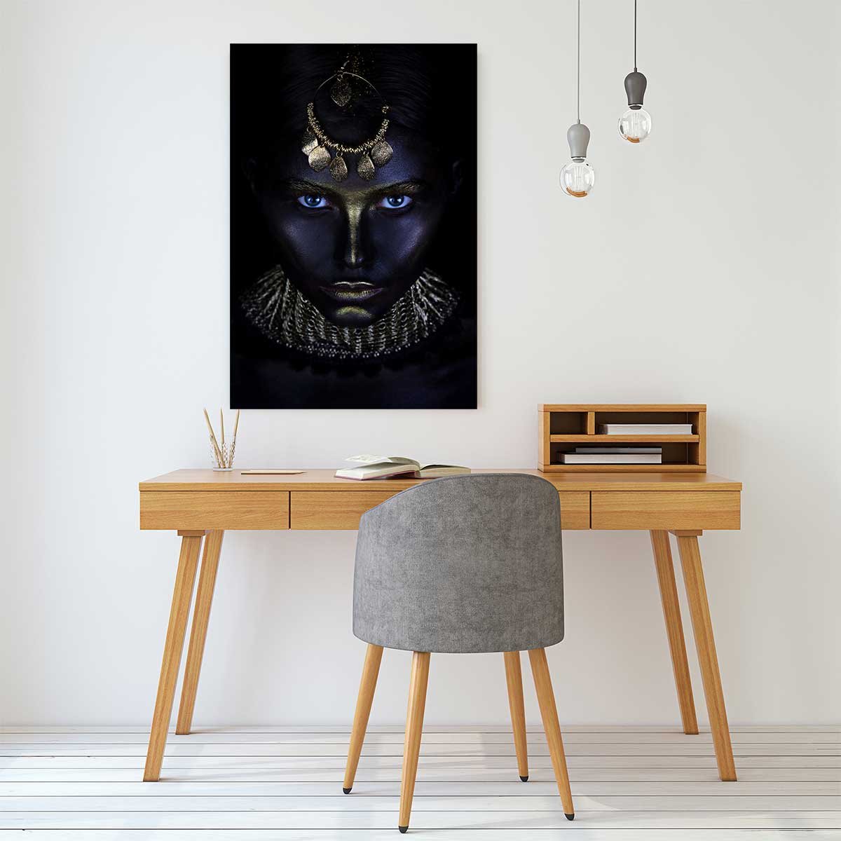 Tableau d'art gold queen tableau alu dibond, HEXOA