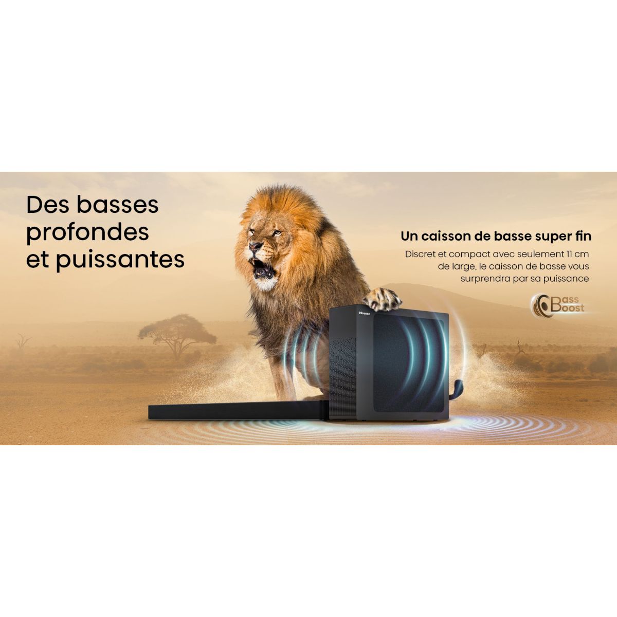 Barre de son HS2100 couleur unique, HISENSE