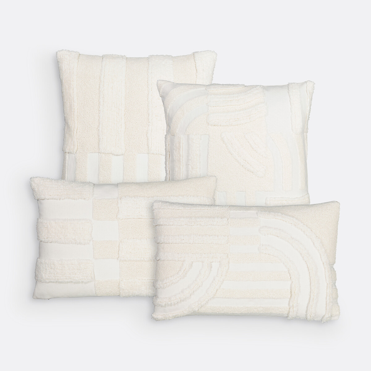 Federa per cuscino 45x45 cm, Tomasso ecru , LA REDOUTE INTERIEURS
