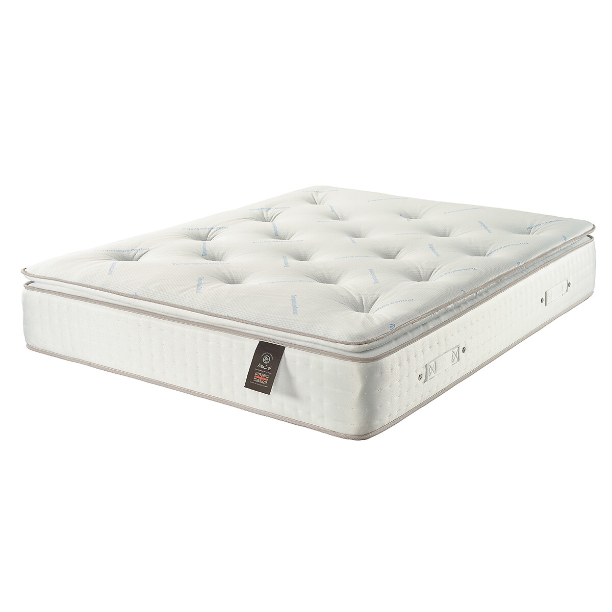 Aspire Luxury 5000 Pocket Climate Cool Wool Pillowtop Mattress white, ASPIRE