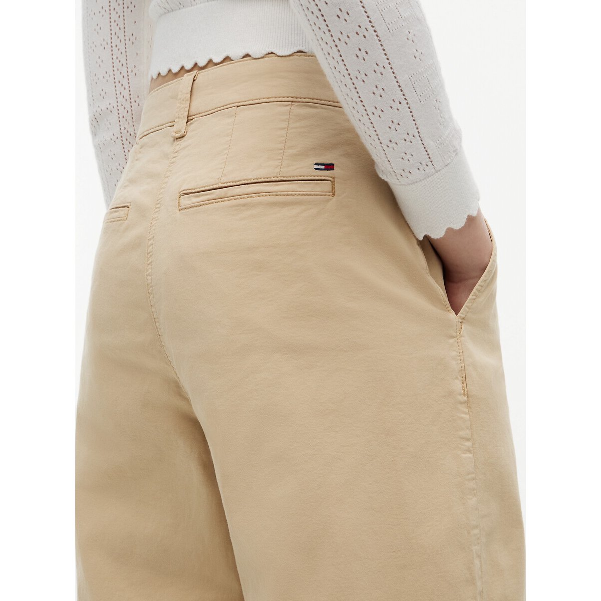 Wide Leg Chinos beige, TOMMY JEANS