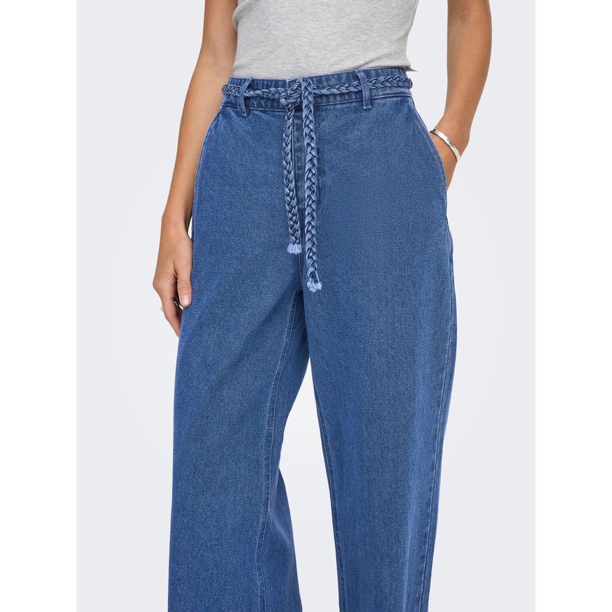 Jean À Jambe Large medium blue denim, ONLY