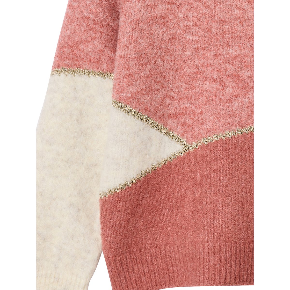 Pull manches longues rose poudré, VERTBAUDET
