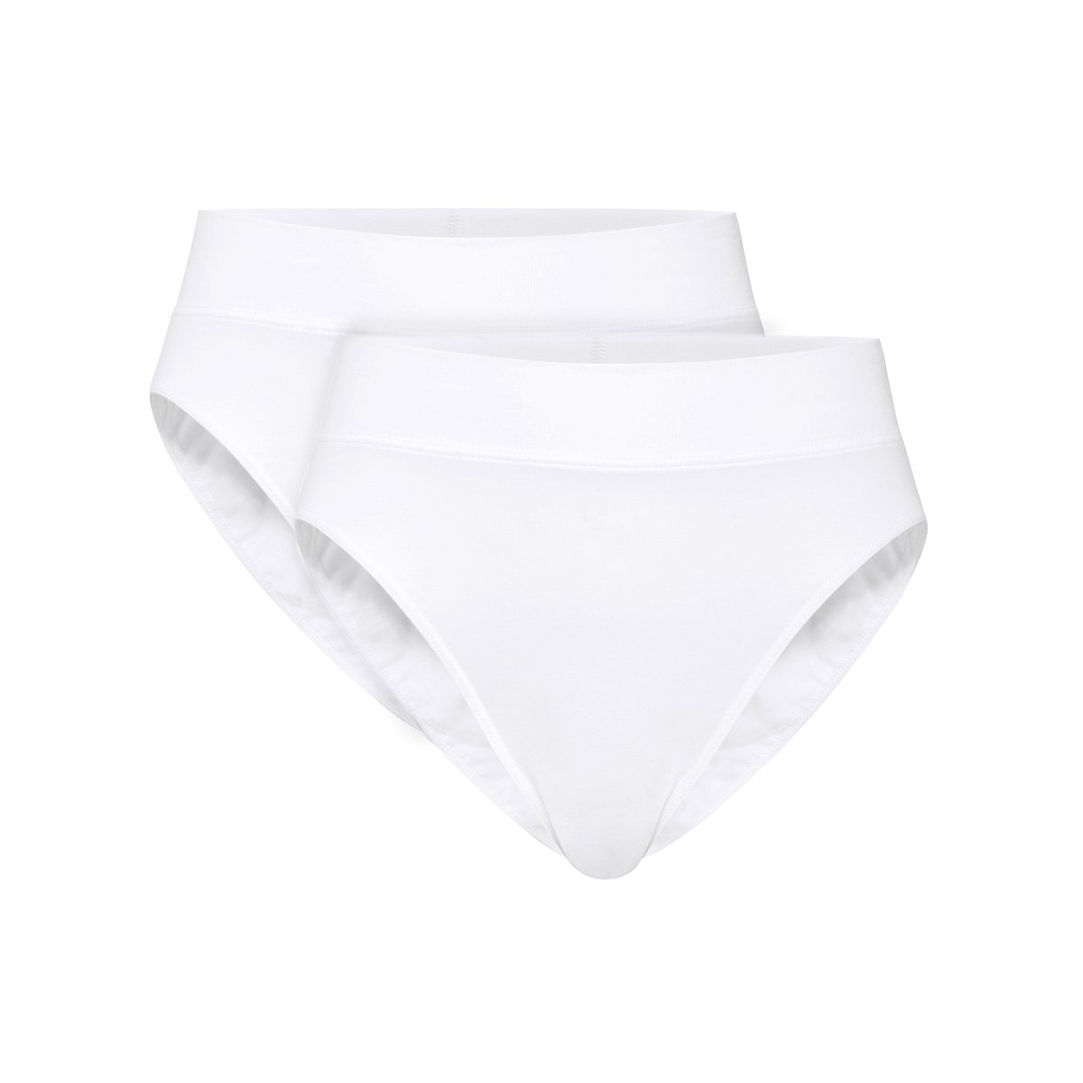 Culotte ceinture souple, high waist Coton ELASTIC DUOPACK blanc, CALIDA