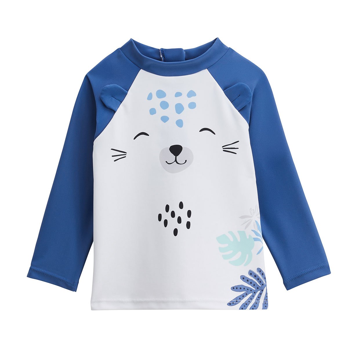Maillot de bain bébé 2 pièces t-shirt et pantalon de protection UV Brasilia bleu, PETIT BEGUIN
