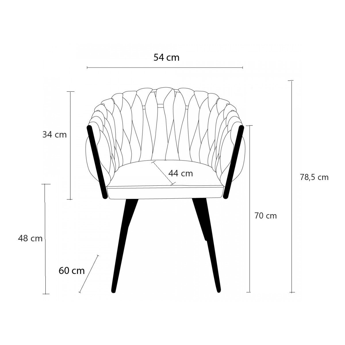 Lot de 2 fauteuils tissu, CHARLOTTE beige, BOBOCHIC
