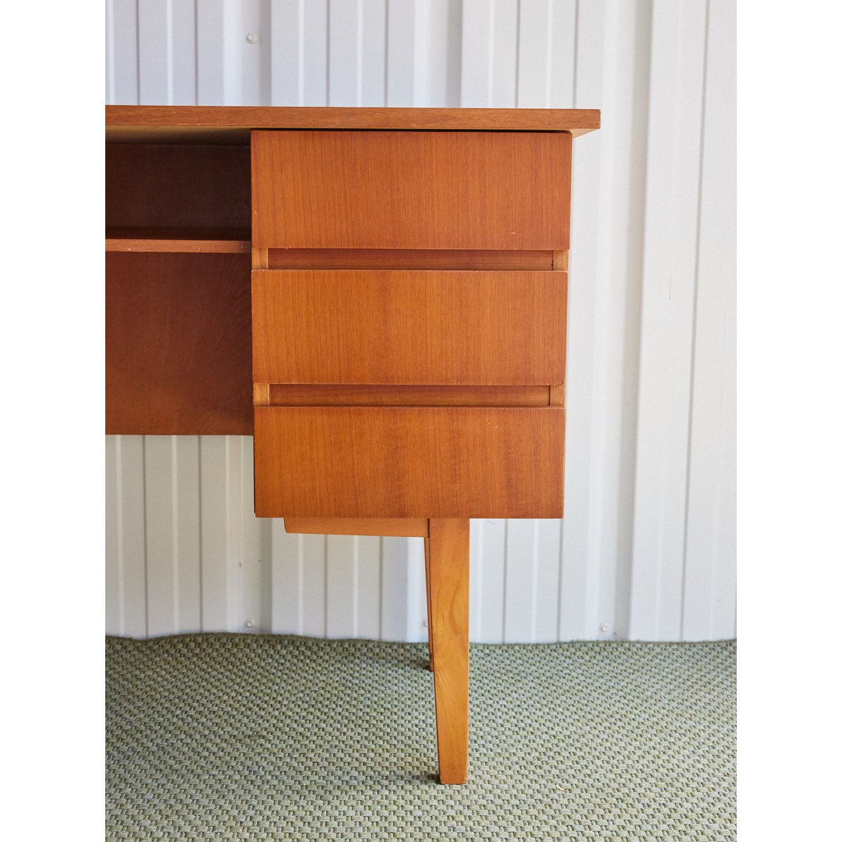 Bureau style scandinave en bois Yvan N°549 - Bon état bois clair, DEBONGOUT