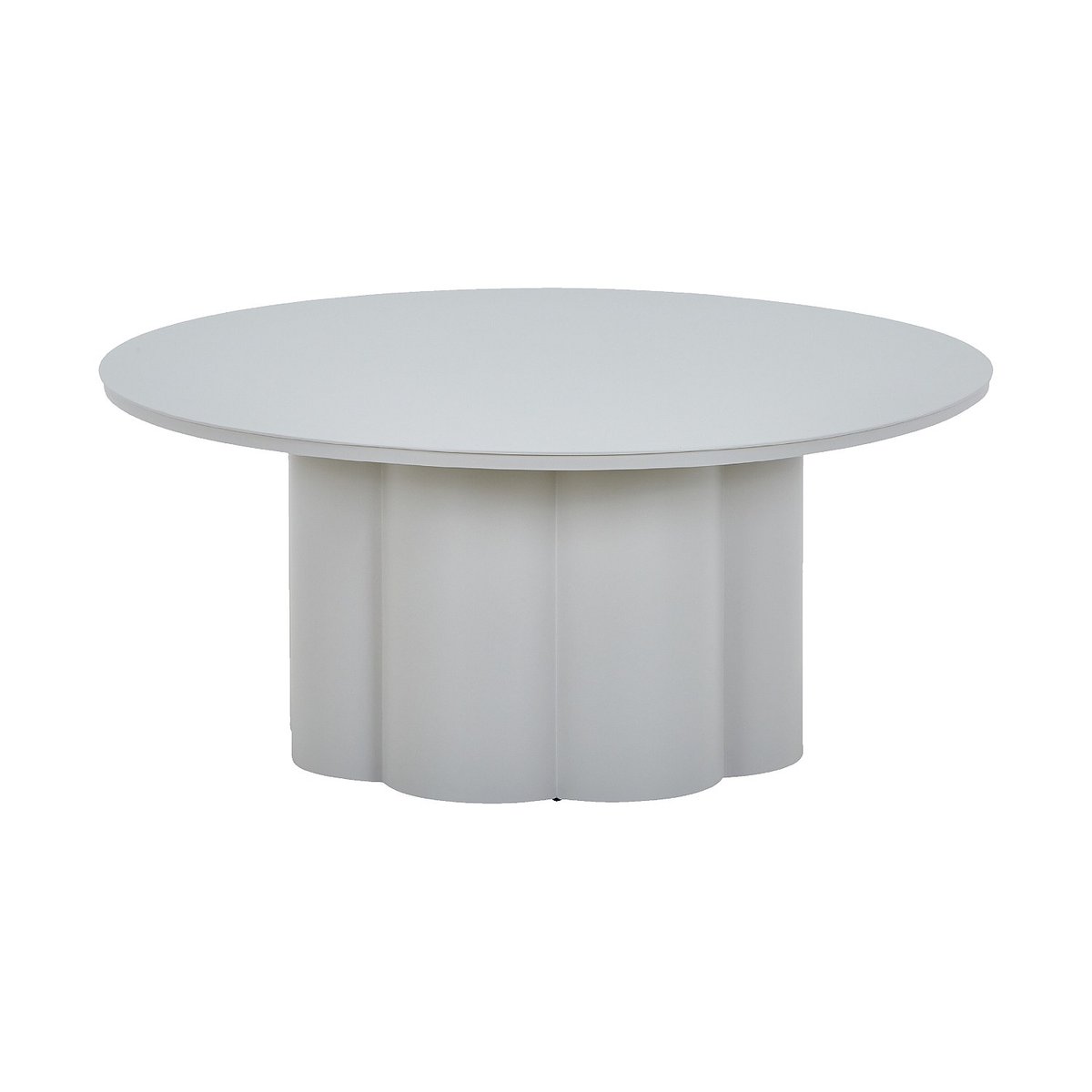 Table basse de jardin aluminium VILANA gris clair, HABITAT