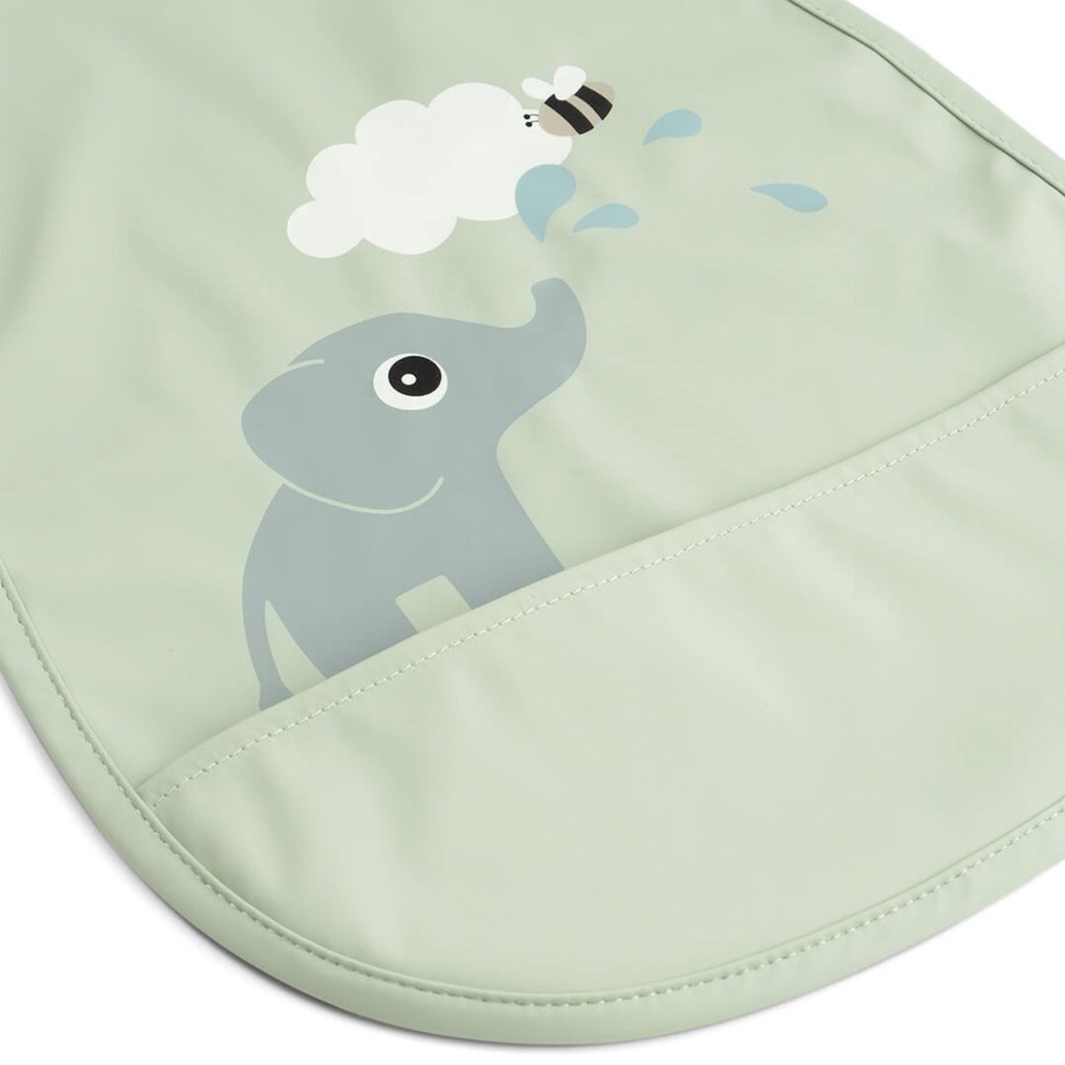 Bavoir élastique vert, DONE BY DEER