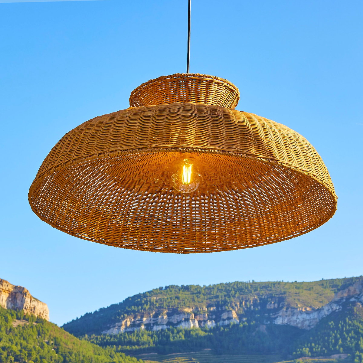 Suspension secteur DARMA OUTDOOR CABLE beige, LUMISKY