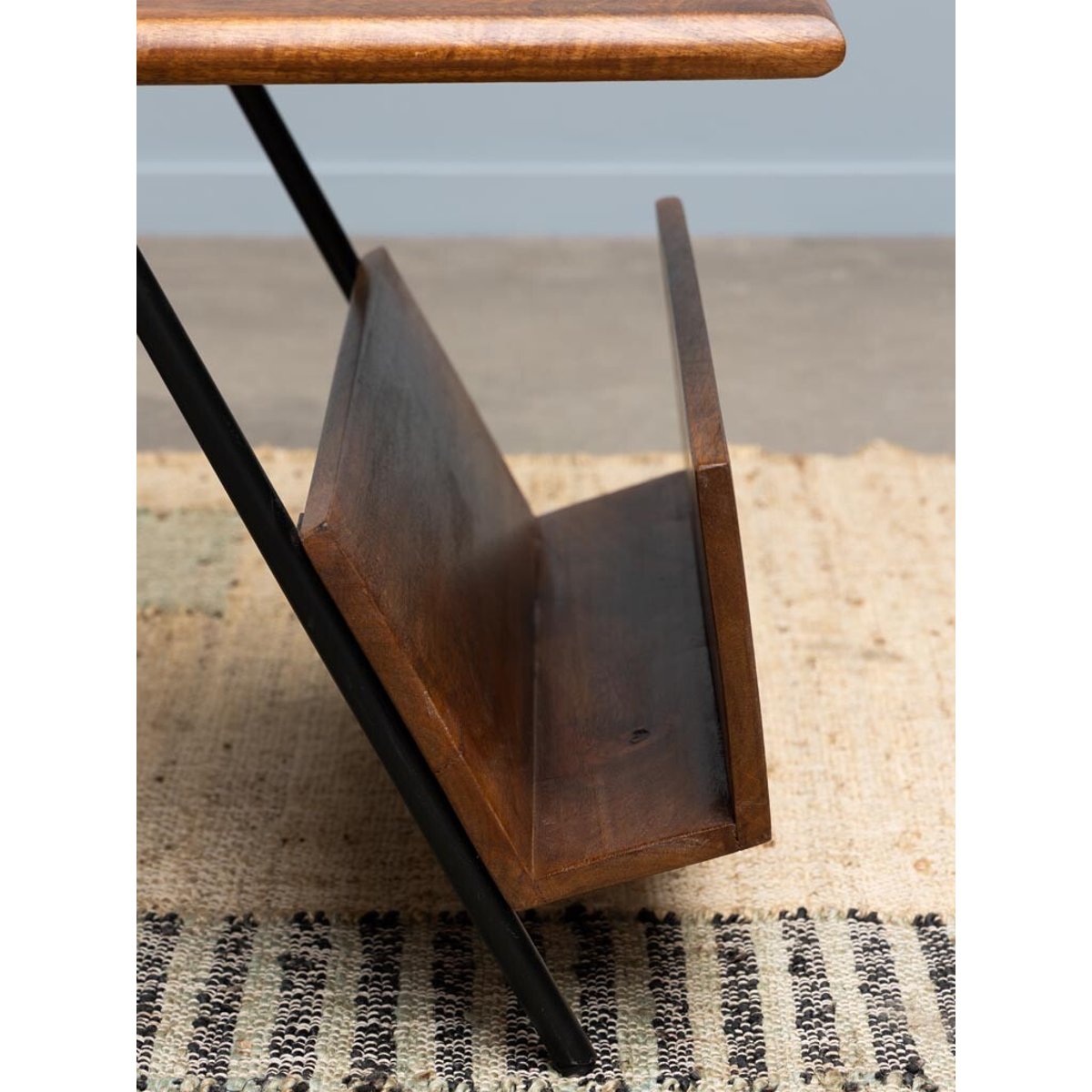 Table basse en bois EASYPEASY bois fonce, CHEHOMA
