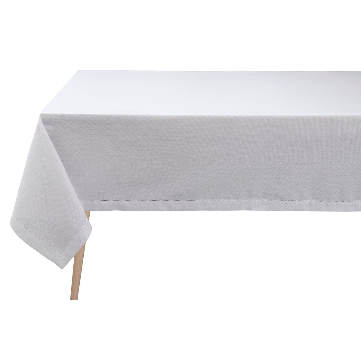 Nappe en Lin, PORTOFINO bianco, LE JACQUARD FRANCAIS
