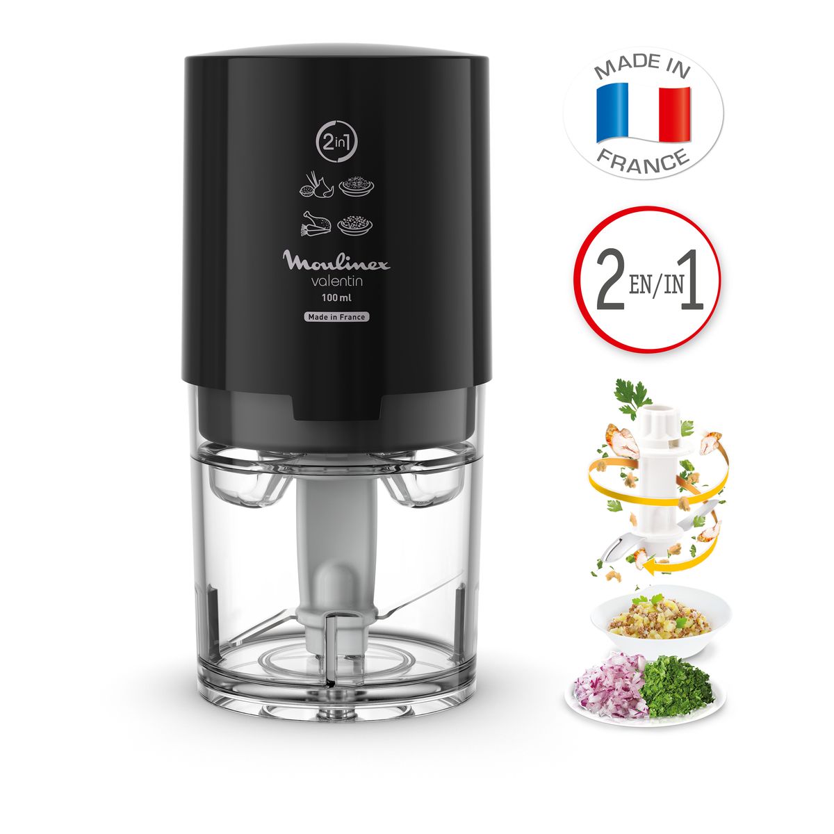 Hachoir VALENTIN Noir DJ120810 noir, MOULINEX