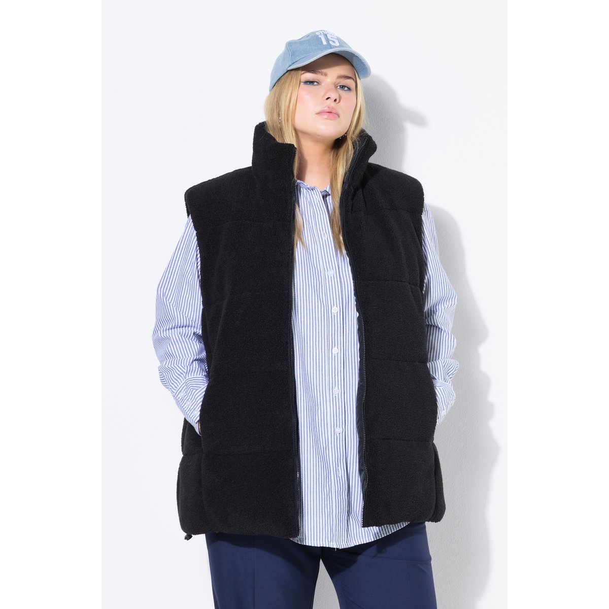 Gilet réversible ample noir, STUDIO UNTOLD