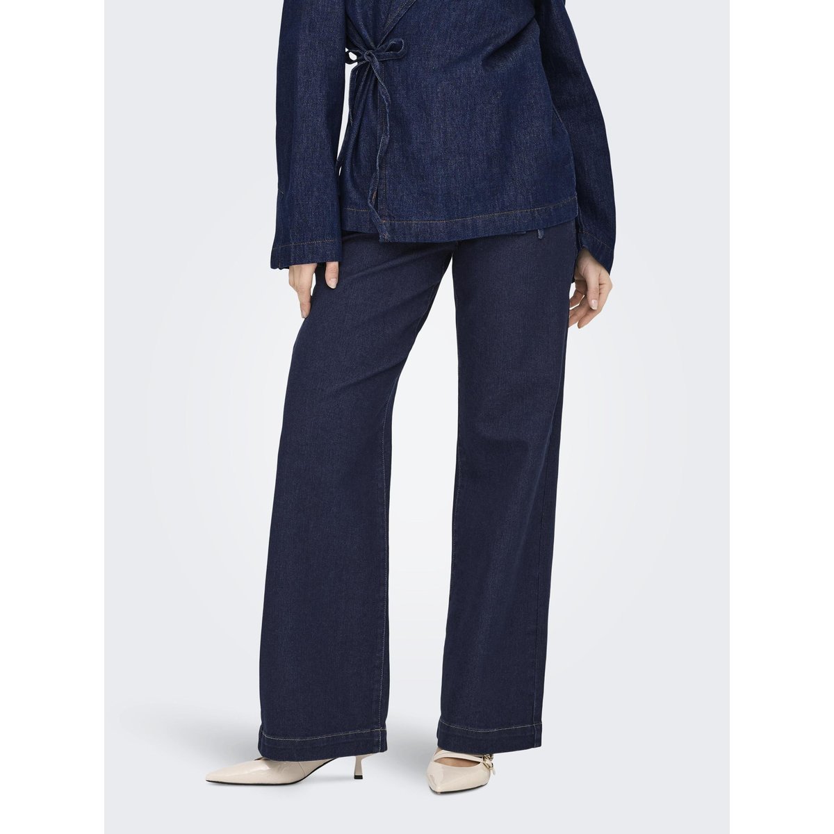 Coupe Tapered dark blue denim, ONLY