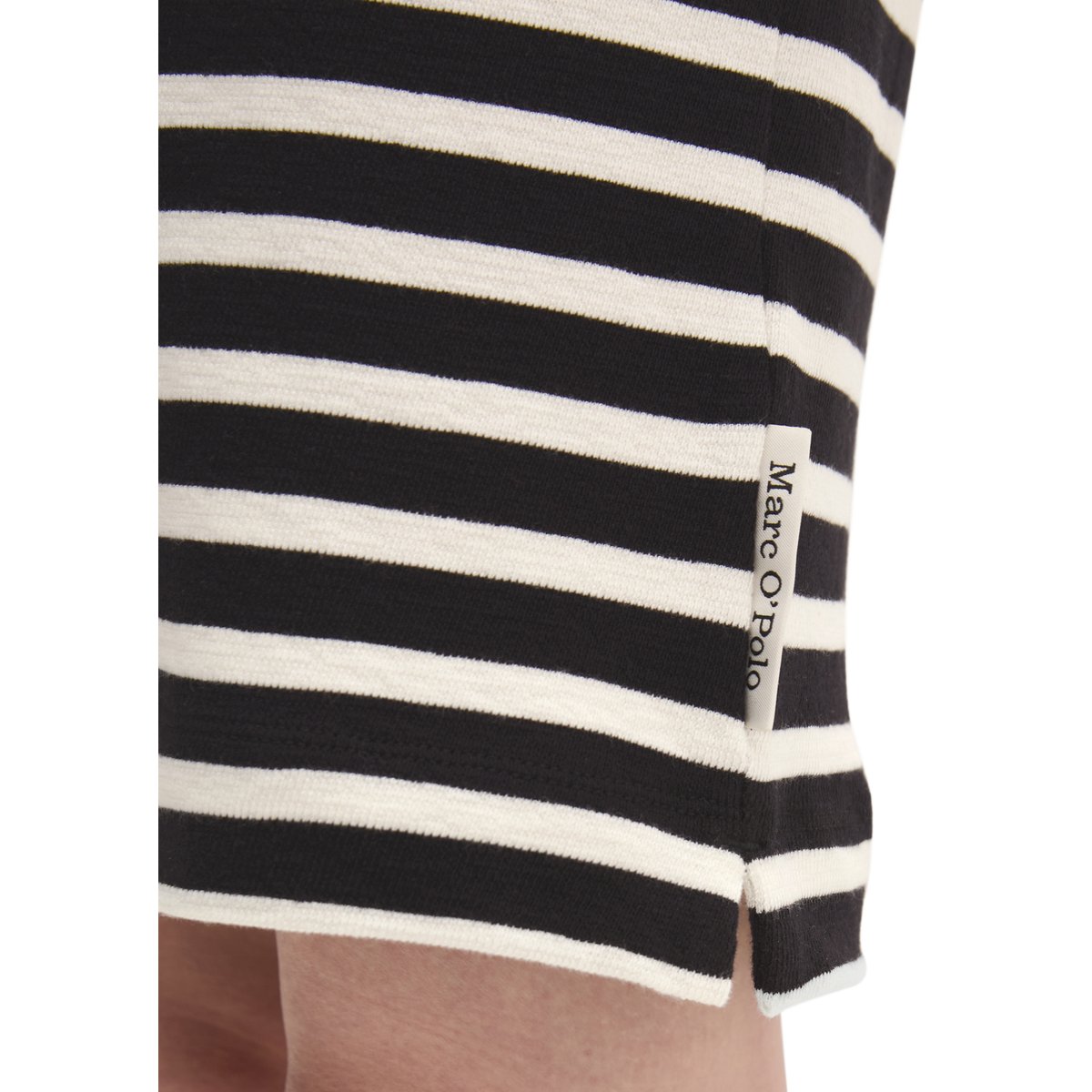 Robe en jersey rayé loose en jersey doux noir, MARC O'POLO