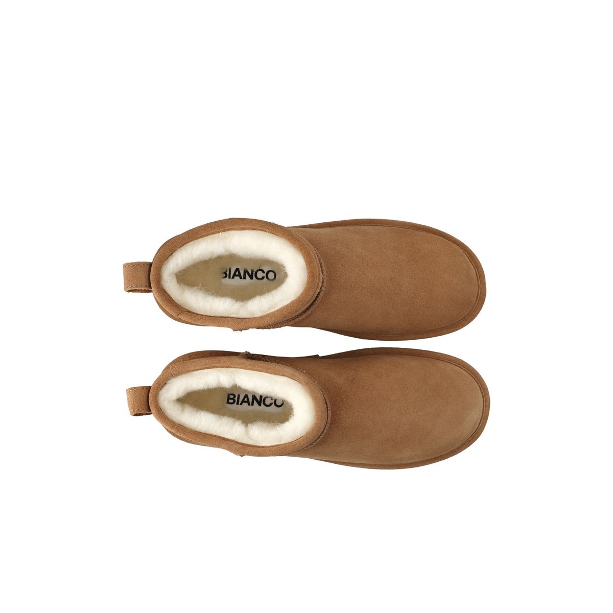 Bottes Flatform cognac, BIANCO