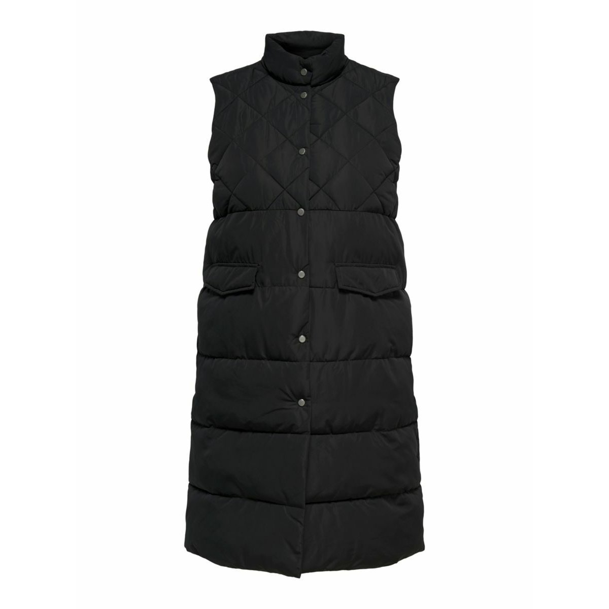 Gilet Matelassé black 1, ONLY CARMAKOMA