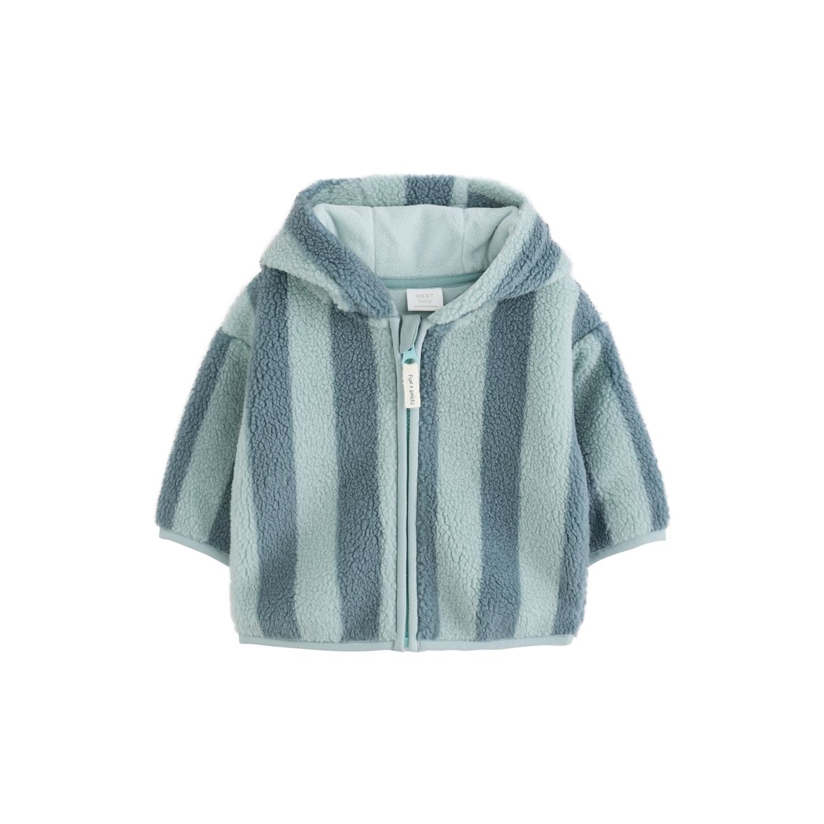 Veste bébé zippée en polaire rayures bleues, NEXT