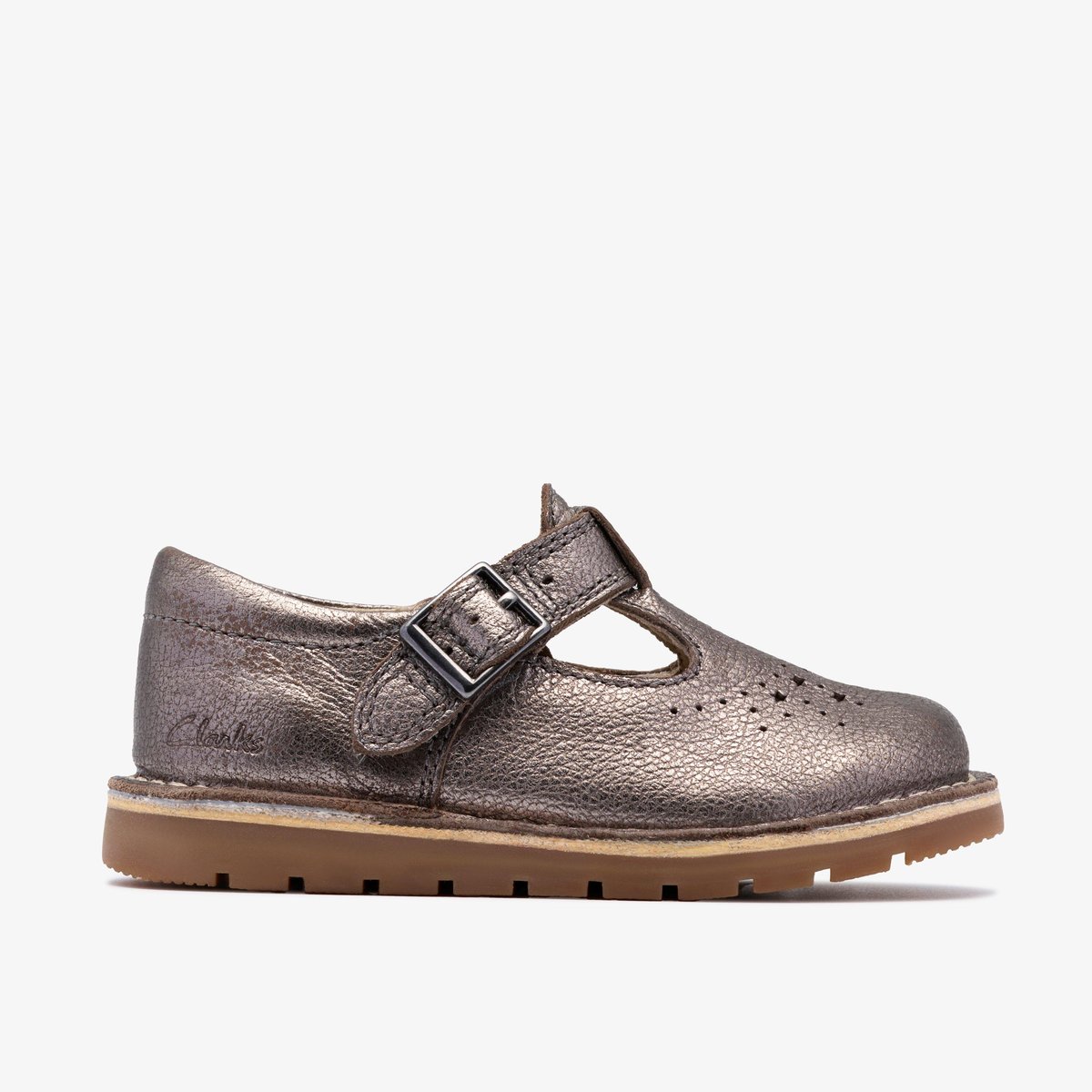 Escarpins Cuir Coupe Large JOYFUL SKIP T gris, CLARKS
